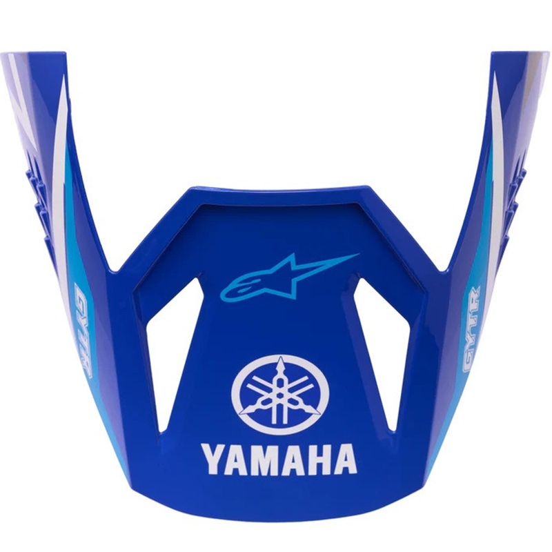 Visiera per caschi da moto per bambini Alpinestars S-M3 collezione Yamaha blu-bianco