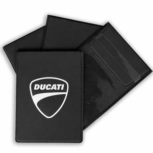 Copri targa tecnica Ducati logo bianco e nero
