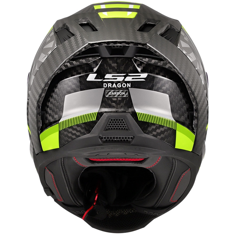 Casco integrale da moto LS2 FF807 Dragon Trax giallo fluo