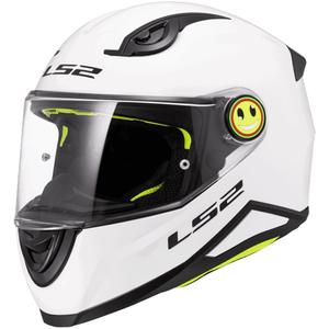 Casco integrale da moto per bambini LS2 FF812 Solid bianco lucido