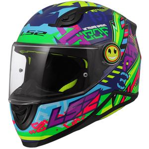 Casco integrale da moto per bambini LS2 FF812 Svent blu-verde lucido