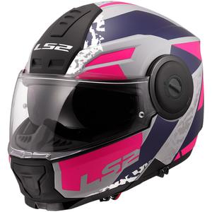 Casco moto modulare LS2 FF902 Scope II Oxyd grigio-blu-viola
