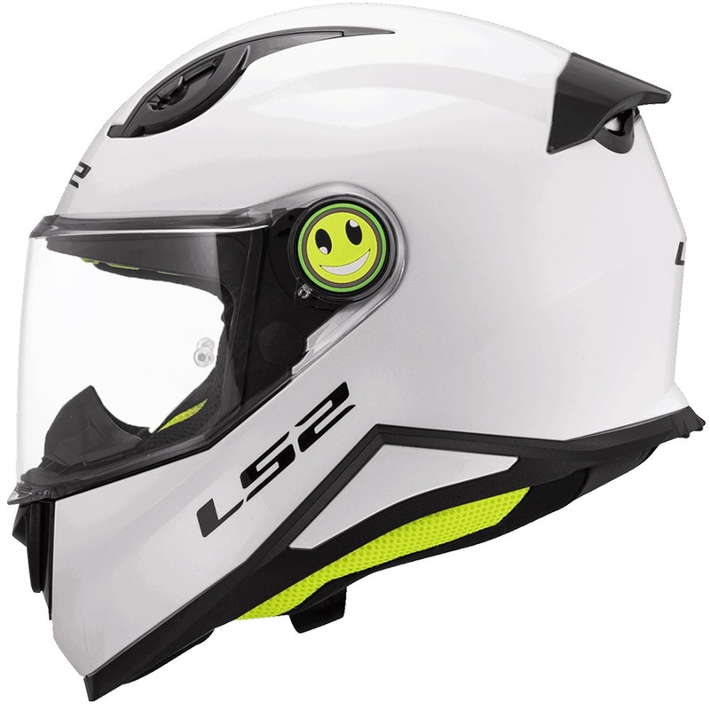 Casco integrale da moto per bambini LS2 FF812 Solid bianco lucido