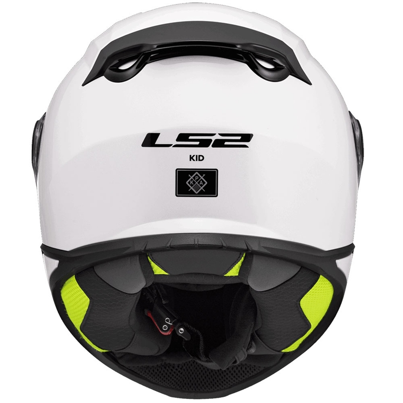 Casco integrale da moto per bambini LS2 FF812 Solid bianco lucido