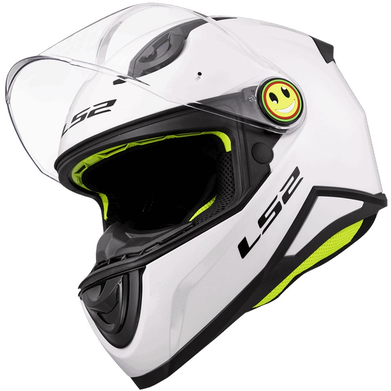 Casco integrale da moto per bambini LS2 FF812 Solid bianco lucido