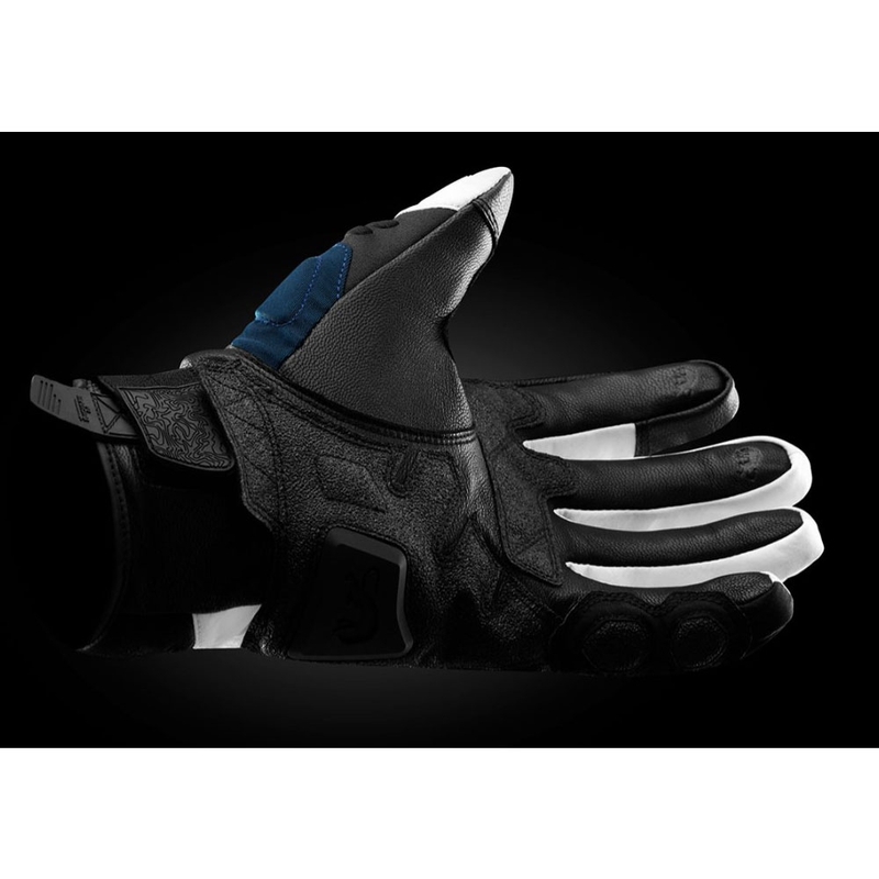 Guanti da moto Furygan Balmaz All Seasons Nero-Blu-Perla