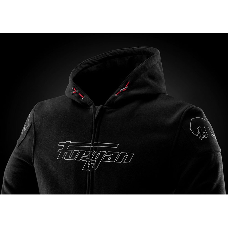 Giacca da moto Furygan Livio X Kevlar® nera e bianca