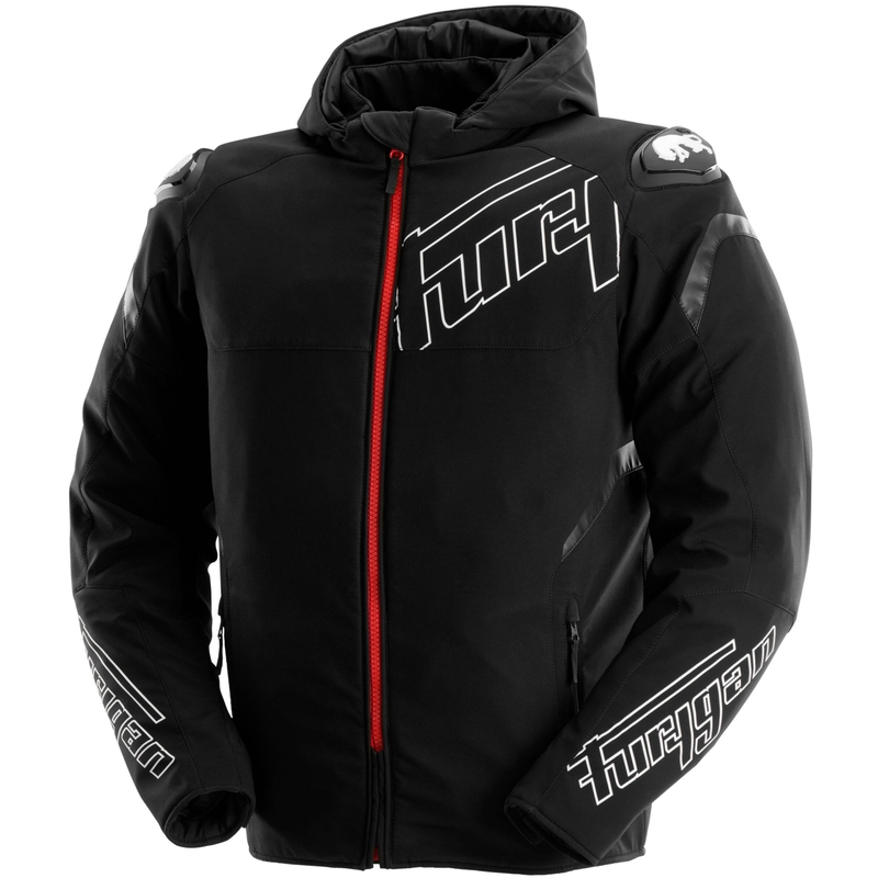 Giacca da moto Furygan Sektor Roadster Evo nera, bianca e rossa