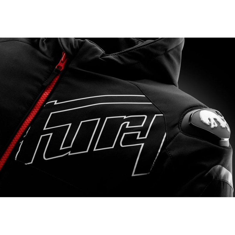 Giacca da moto Furygan Sektor Roadster Evo nera, bianca e rossa