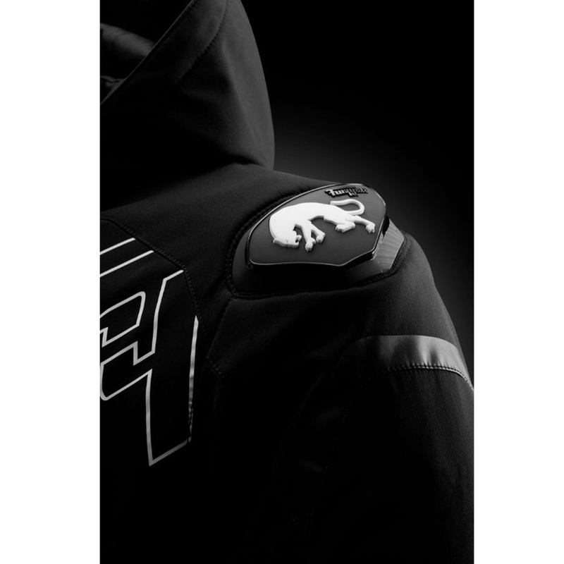Giacca da moto Furygan Sektor Roadster Evo nera, bianca e rossa