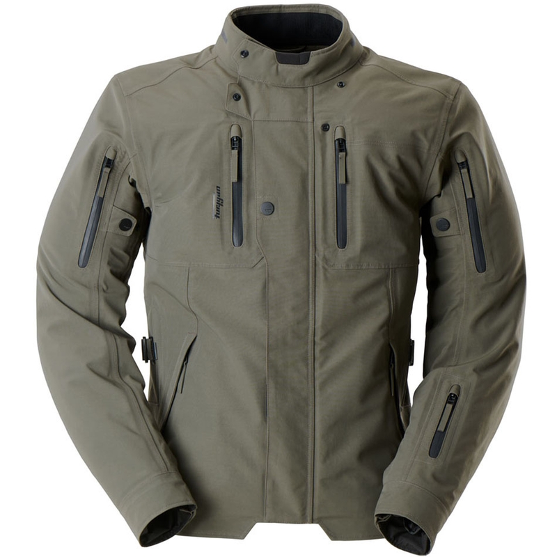 Giacca da motociclista Furygan Harris Trooper color verde kaki
