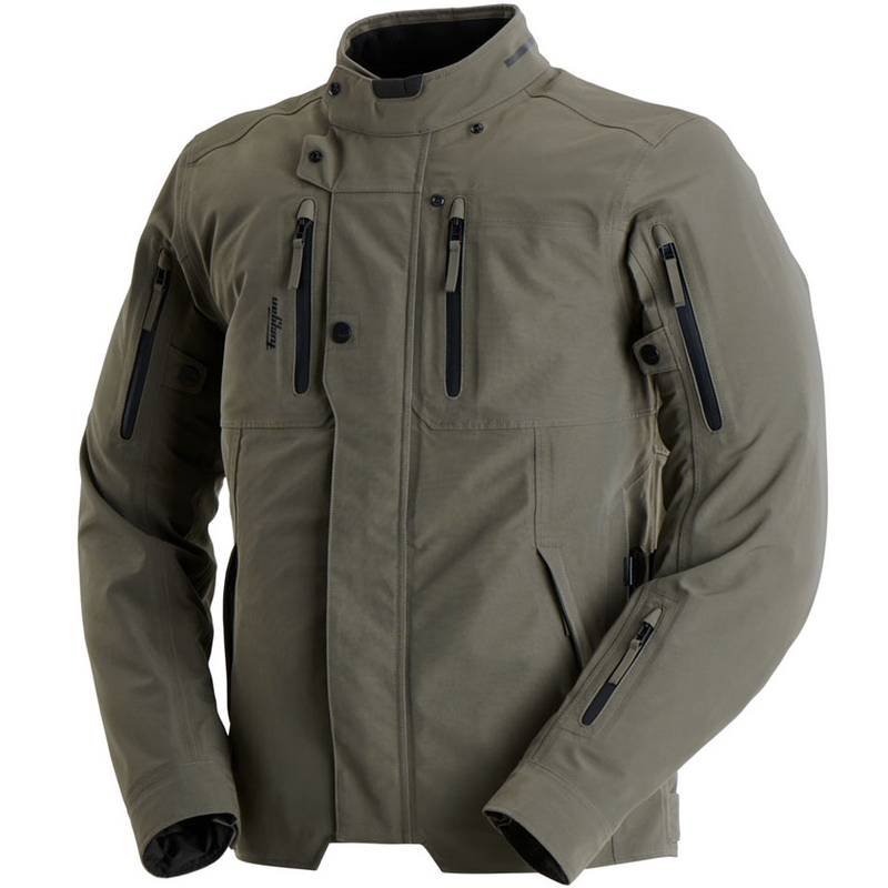 Giacca da motociclista Furygan Harris Trooper color verde kaki