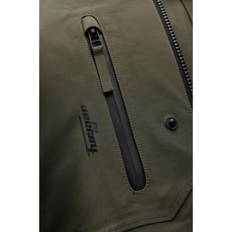 Giacca da motociclista Furygan Harris Trooper color verde kaki
