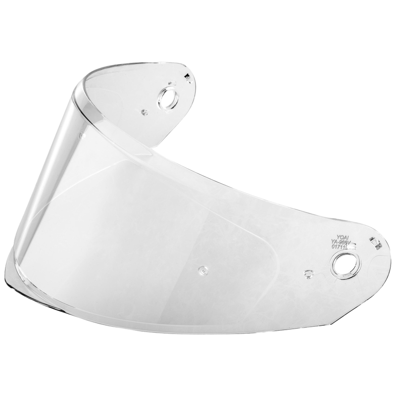 Visiera per caschi da moto NOX N350 con predisposizione per Pinlock, trasparente