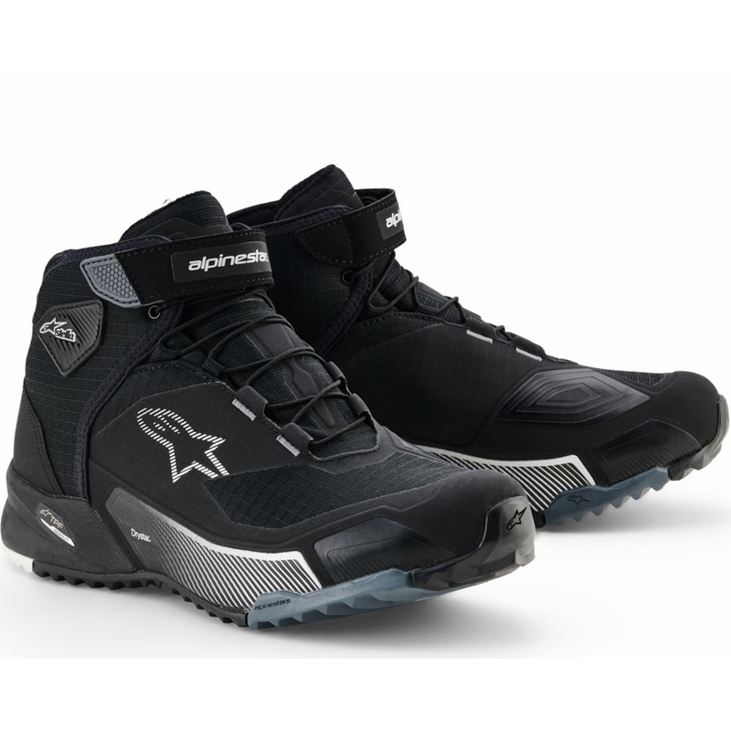 Stivali da moto da donna Alpinestars Stella CR-X Drystar neri-grigi-bianchi