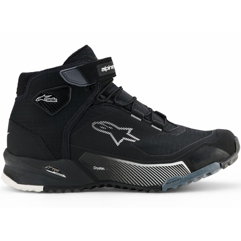 Stivali da moto da donna Alpinestars Stella CR-X Drystar neri-grigi-bianchi