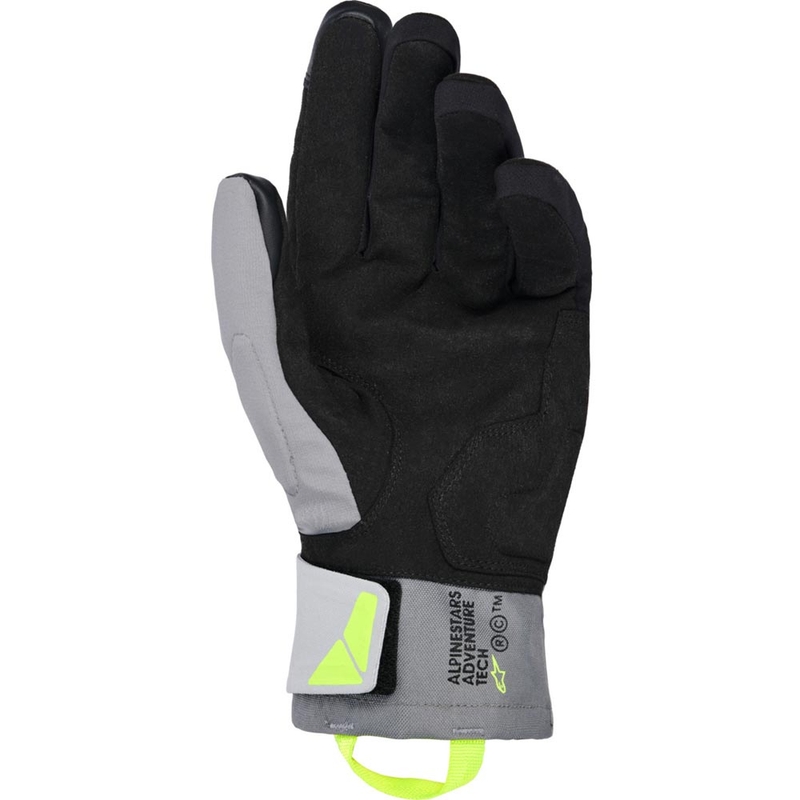 Guanti da moto isolati Alpinestars XT-3 Drystar Nero-Grigio scuro-Grigio chiaro-Giallo