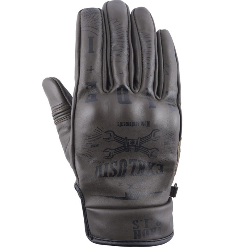Guanti da moto NOX Exklusiv Iron Ris marroni