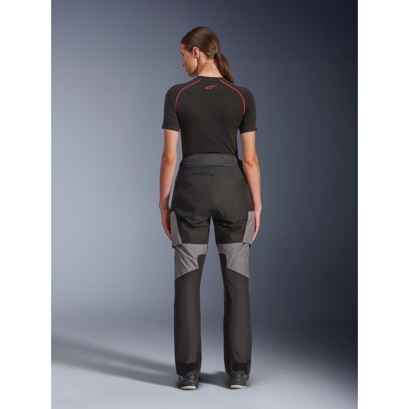 Pantaloni da moto da donna Alpinestars Stella Andes V4 Drystar nero-grigio scuro