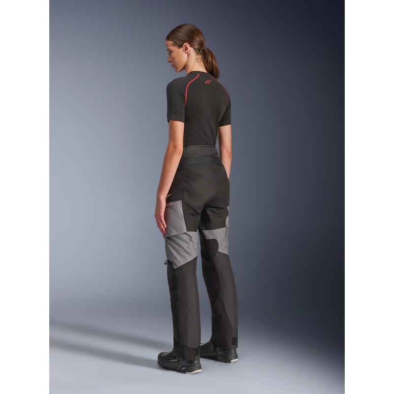 Pantaloni da moto da donna Alpinestars Stella Andes V4 Drystar nero-grigio scuro