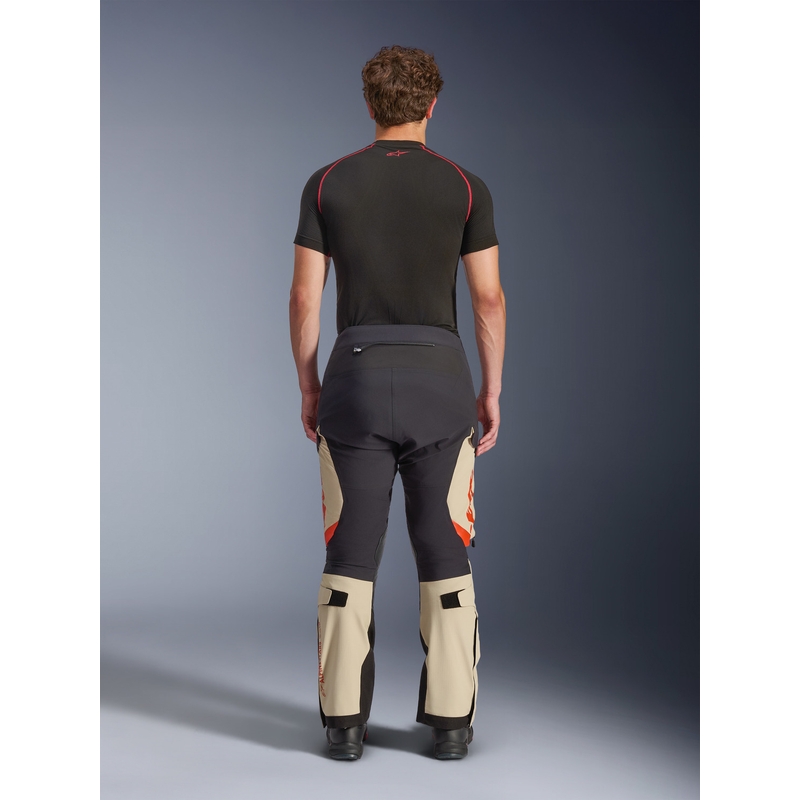 Pantaloni da moto Alpinestars Halo PRO Drystar XF crema-nero-rosso