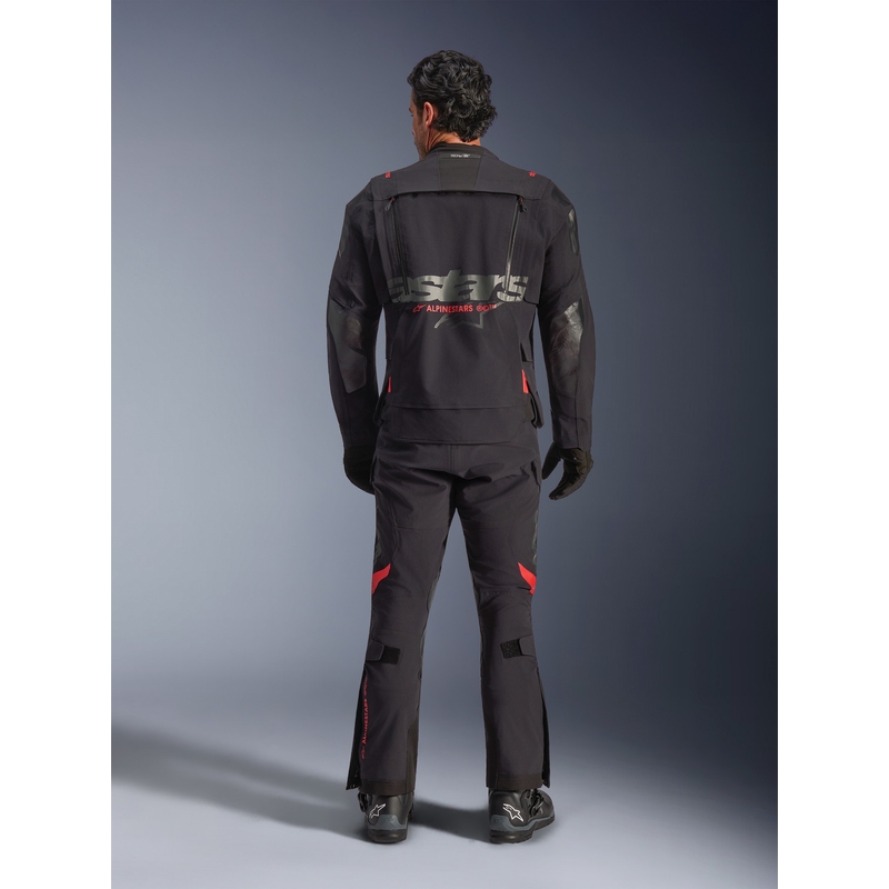 Giacca da moto Alpinestars Halo PRO Drystar XF nero-grigio scuro-rosso