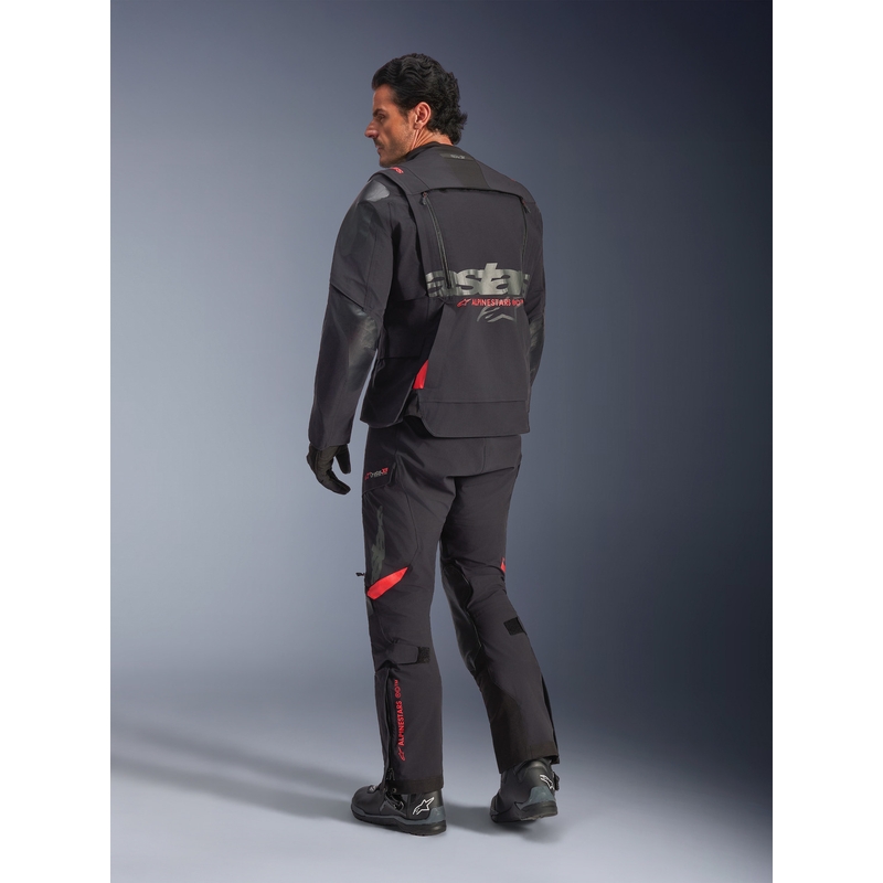 Giacca da moto Alpinestars Halo PRO Drystar XF nero-grigio scuro-rosso