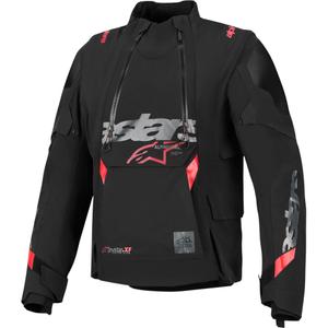Giacca da moto Alpinestars Halo PRO Drystar XF nero-grigio scuro-rosso
