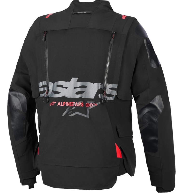 Giacca da moto Alpinestars Halo PRO Drystar XF nero-grigio scuro-rosso
