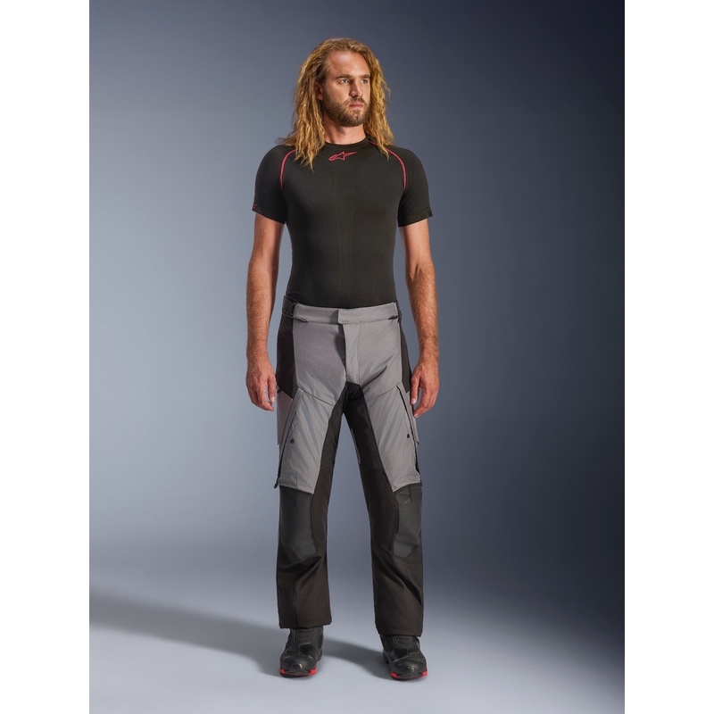 Pantaloni da moto Alpinestars Andes V4 Drystar nero-grigio scuro