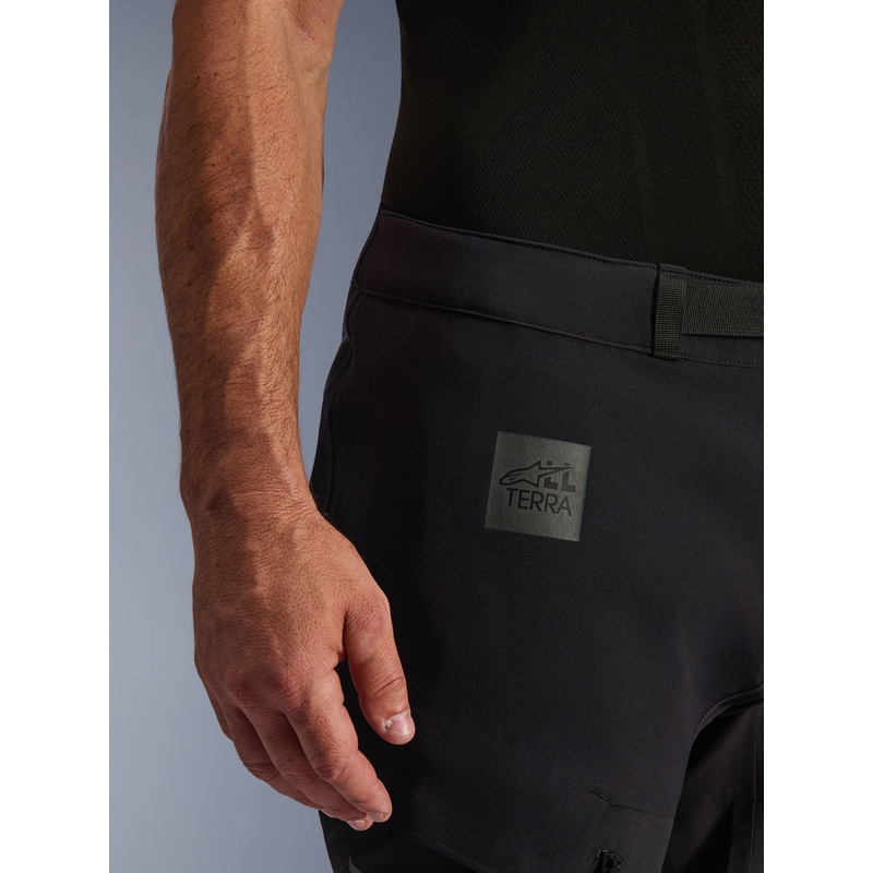 Pantaloni da moto Alpinestars Halo PRO Drystar XF nero-grigio scuro-rosso