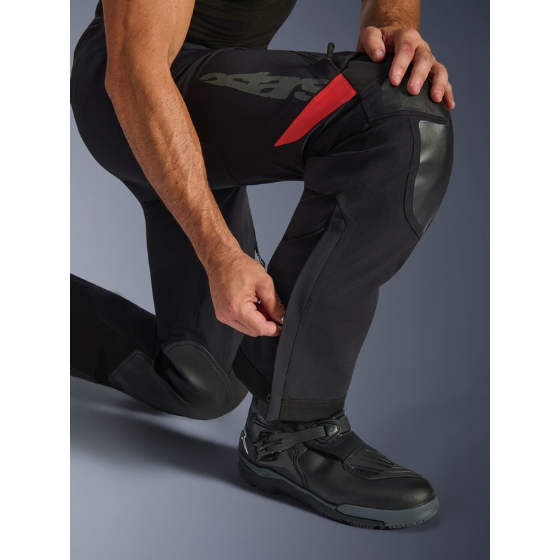 Pantaloni da moto Alpinestars Halo PRO Drystar XF nero-grigio scuro-rosso