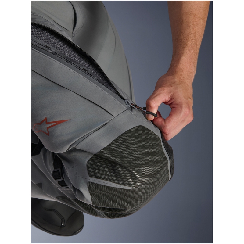 Pantaloncini da moto Alpinestars Nazca 3L Gore-Tex PRO grigio scuro-nero