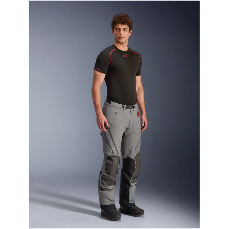 Pantaloncini da moto Alpinestars Nazca 3L Gore-Tex PRO grigio scuro-nero