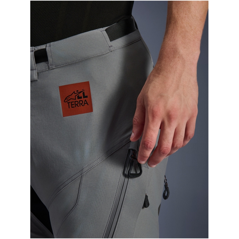 Pantaloncini da moto Alpinestars Nazca 3L Gore-Tex PRO grigio scuro-nero