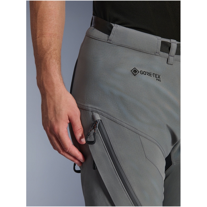 Pantaloncini da moto Alpinestars Nazca 3L Gore-Tex PRO grigio scuro-nero