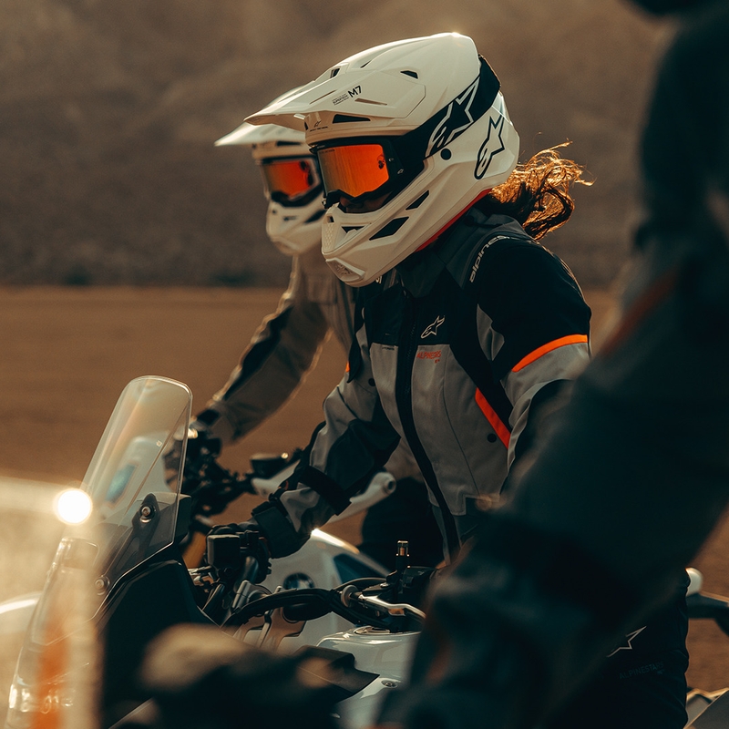 Giacca da moto da donna Alpinestars Stella Andes V4 Drystar Grigio scuro-Grigio chiaro-Nero-Rosso