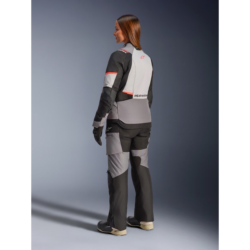 Giacca da moto da donna Alpinestars Stella Andes V4 Drystar Grigio scuro-Grigio chiaro-Nero-Rosso