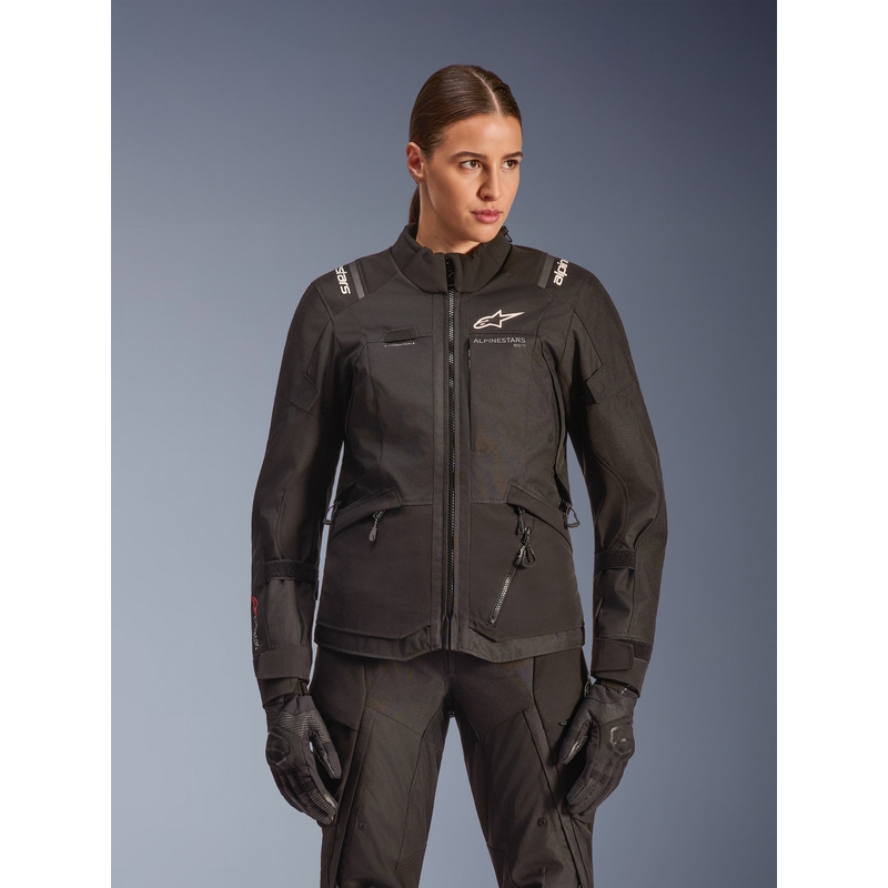 Giacca da moto da donna Alpinestars Stella Andes V4 Drystar nera