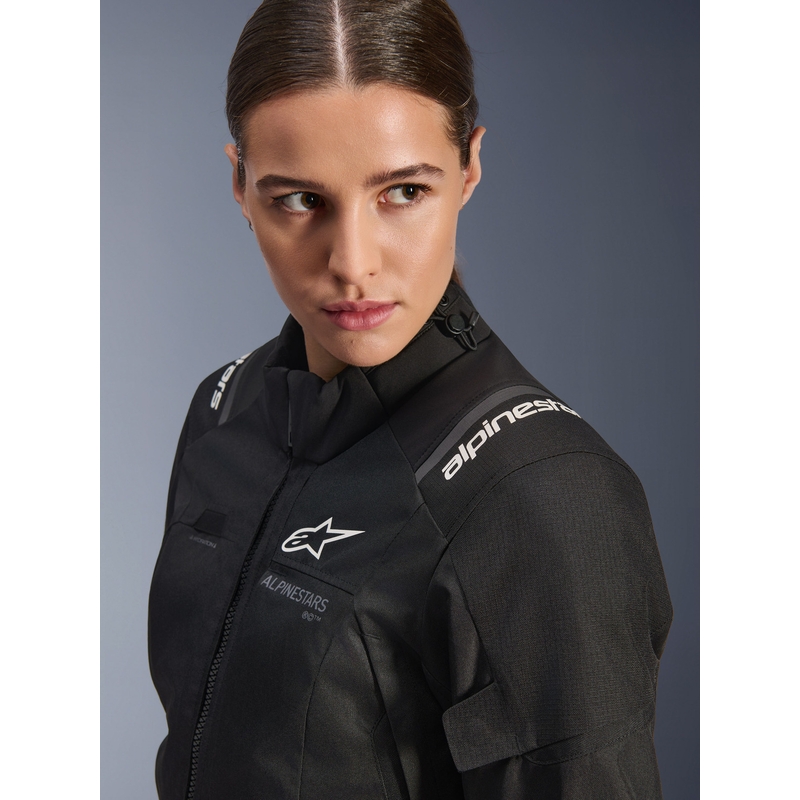 Giacca da moto da donna Alpinestars Stella Andes V4 Drystar nera