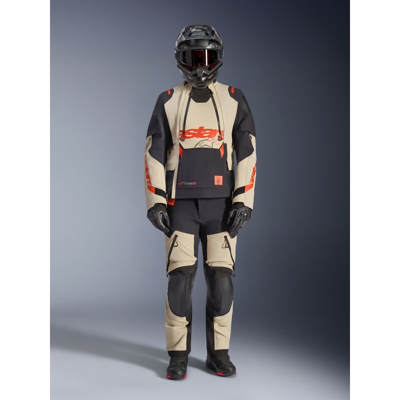 Giacca da moto Alpinestars Halo PRO Drystar XF Crema-Nero-Rosso