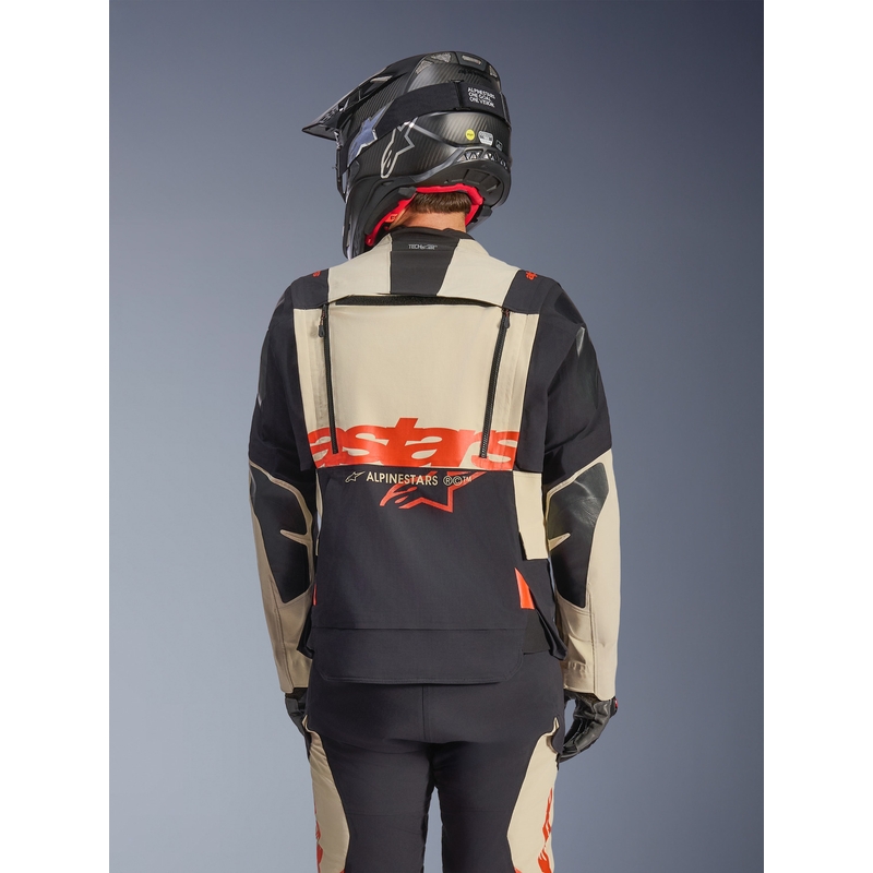 Giacca da moto Alpinestars Halo PRO Drystar XF Crema-Nero-Rosso