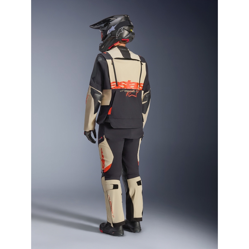 Giacca da moto Alpinestars Halo PRO Drystar XF Crema-Nero-Rosso