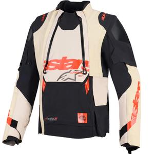 Giacca da moto Alpinestars Halo PRO Drystar XF Crema-Nero-Rosso