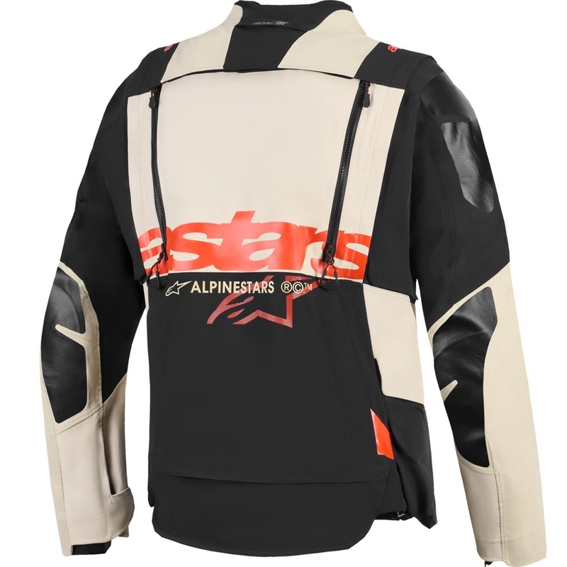 Giacca da moto Alpinestars Halo PRO Drystar XF Crema-Nero-Rosso