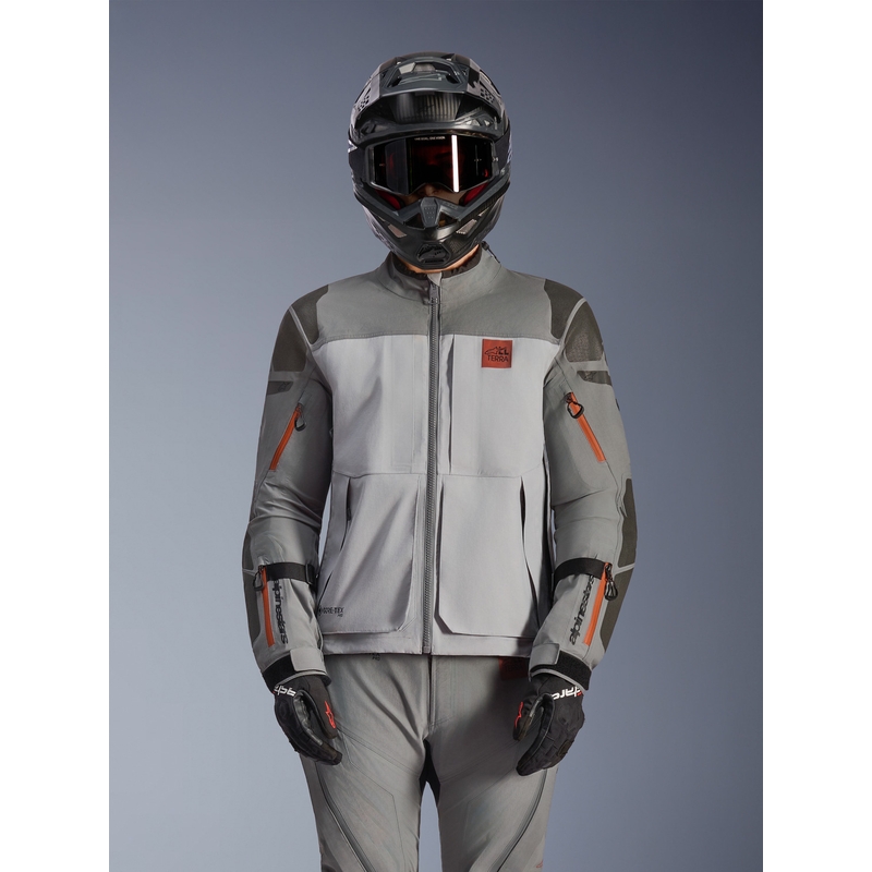 Giacca da moto Alpinestars Nazca 3L Gore-Tex PRO grigio scuro-grigio chiaro