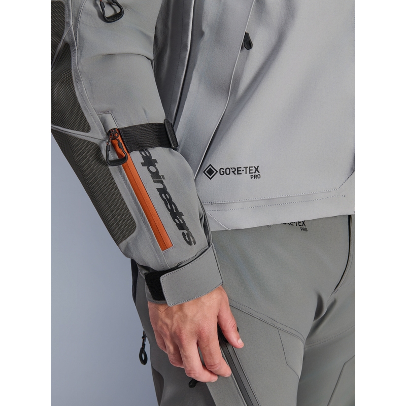 Giacca da moto Alpinestars Nazca 3L Gore-Tex PRO grigio scuro-grigio chiaro