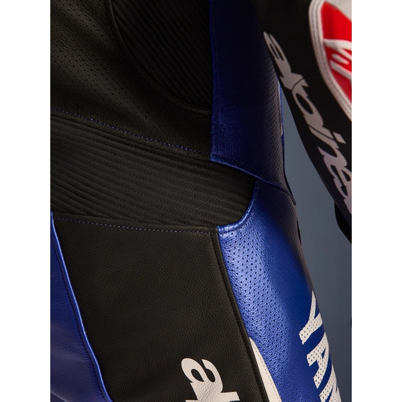 Tuta da moto in pelle intera Alpinestars GP-R7 YAMAHA GYTR TECH-AIR compatibile con la collezione blu-nero-bianco-rosso