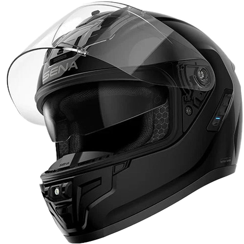 Casco integrale da moto con cuffie SENA Phantom ANC, nero opaco