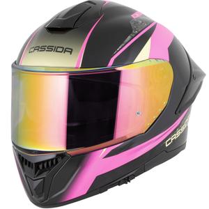 Casco integrale da moto Cassida Integral GTS 2.1 Mega nero-rosa-bianco-vaniglia